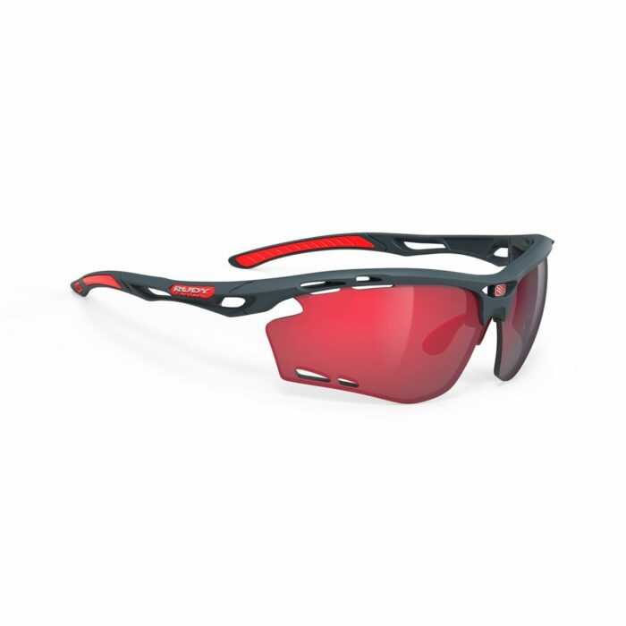 Rudy Project Propulse Charcoal Matte – Multilaser Red