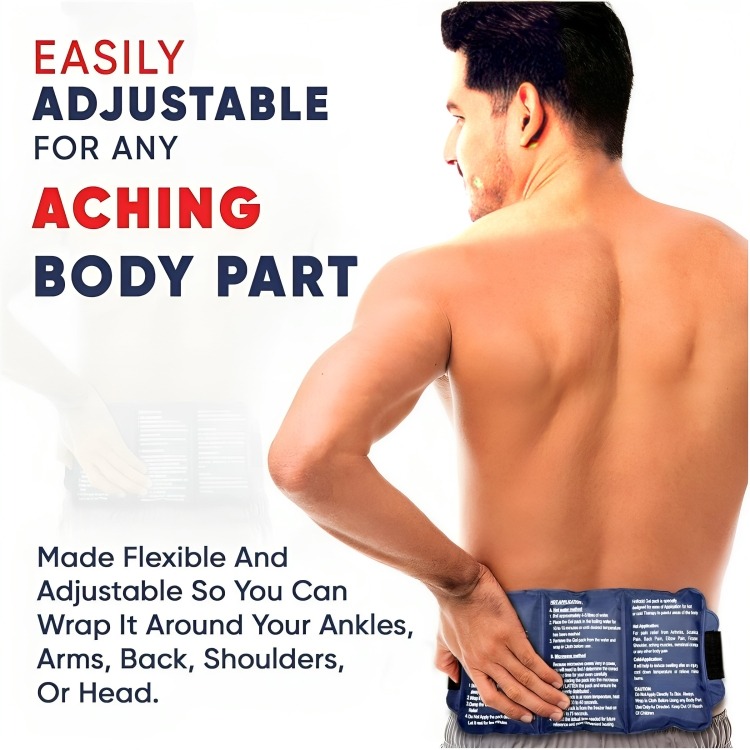 Healthtrek Hot And Cold Pack With Adjustable Straps For Full Body Pain Relief (Pack Of 1)